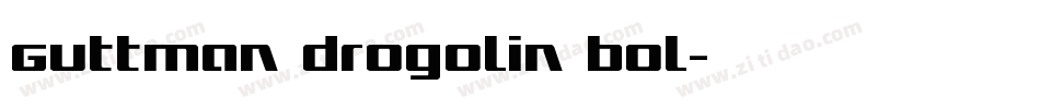 Guttman Drogolin Bol字体转换